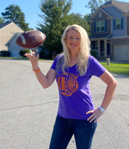 Half Football Half Tiger Tshirt