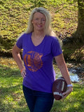 Half Football Half Tiger Tshirt