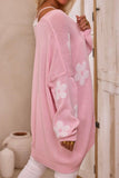 Pink Floral Cardigan