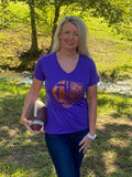 Half Football Half Tiger Tshirt