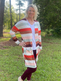 Stripe Cardigan with Pockets