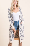 Taupe Leopard Cardigan