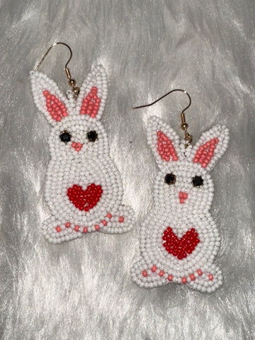 Bunny Heart Earrings