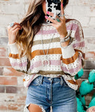 Leopard Print V-Neck Loose Top