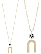 Dalmation U Shape Necklace