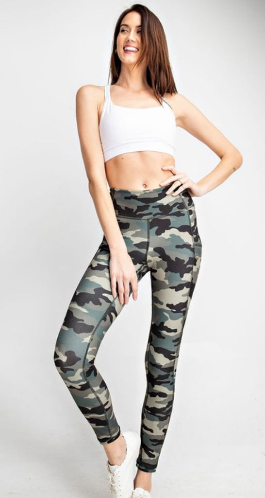 Women's Blue Camo Leggings – Titan Medical Center