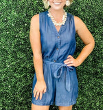 Casual Chambray Romper